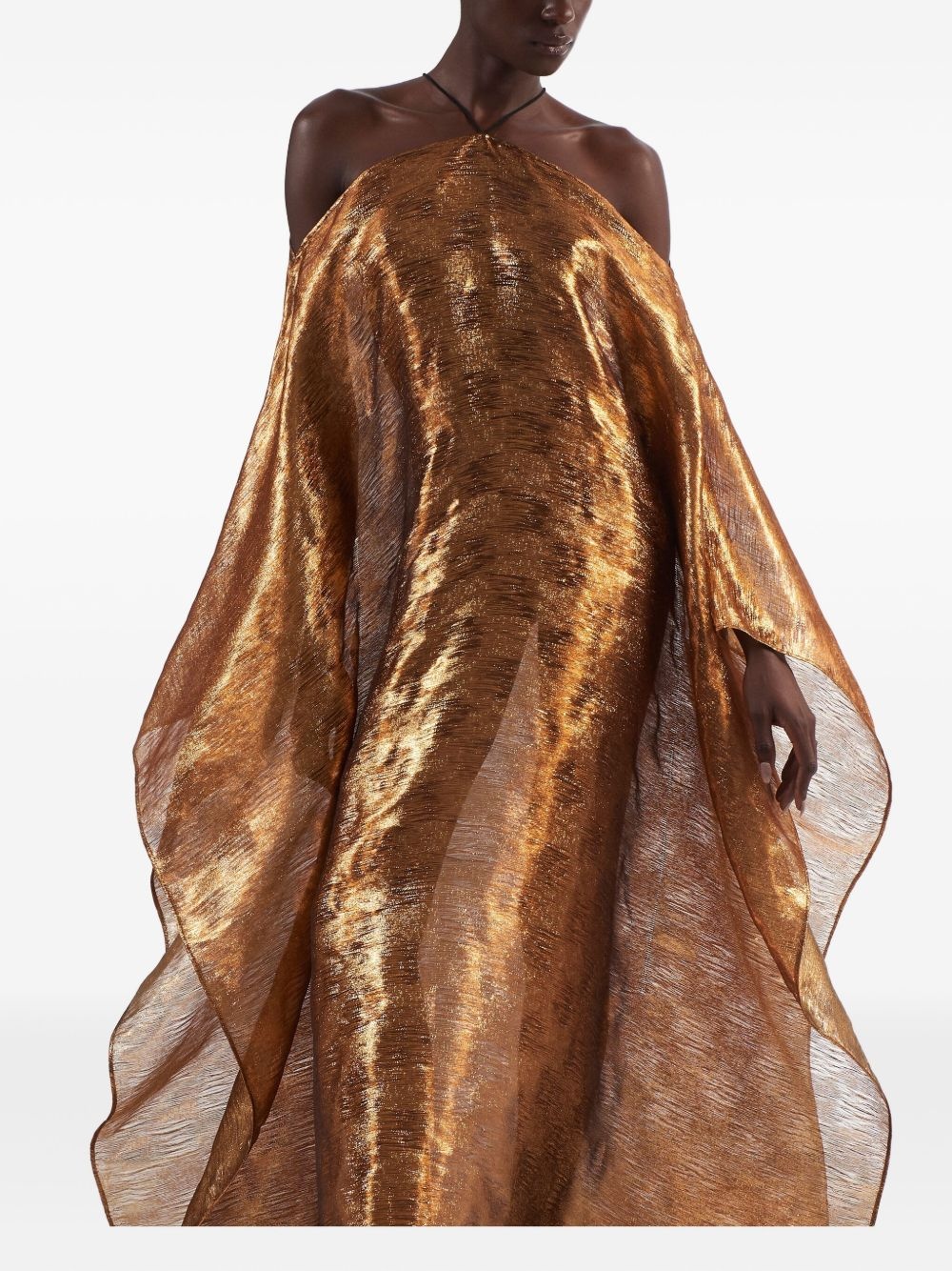 metallic tassel dress - 4