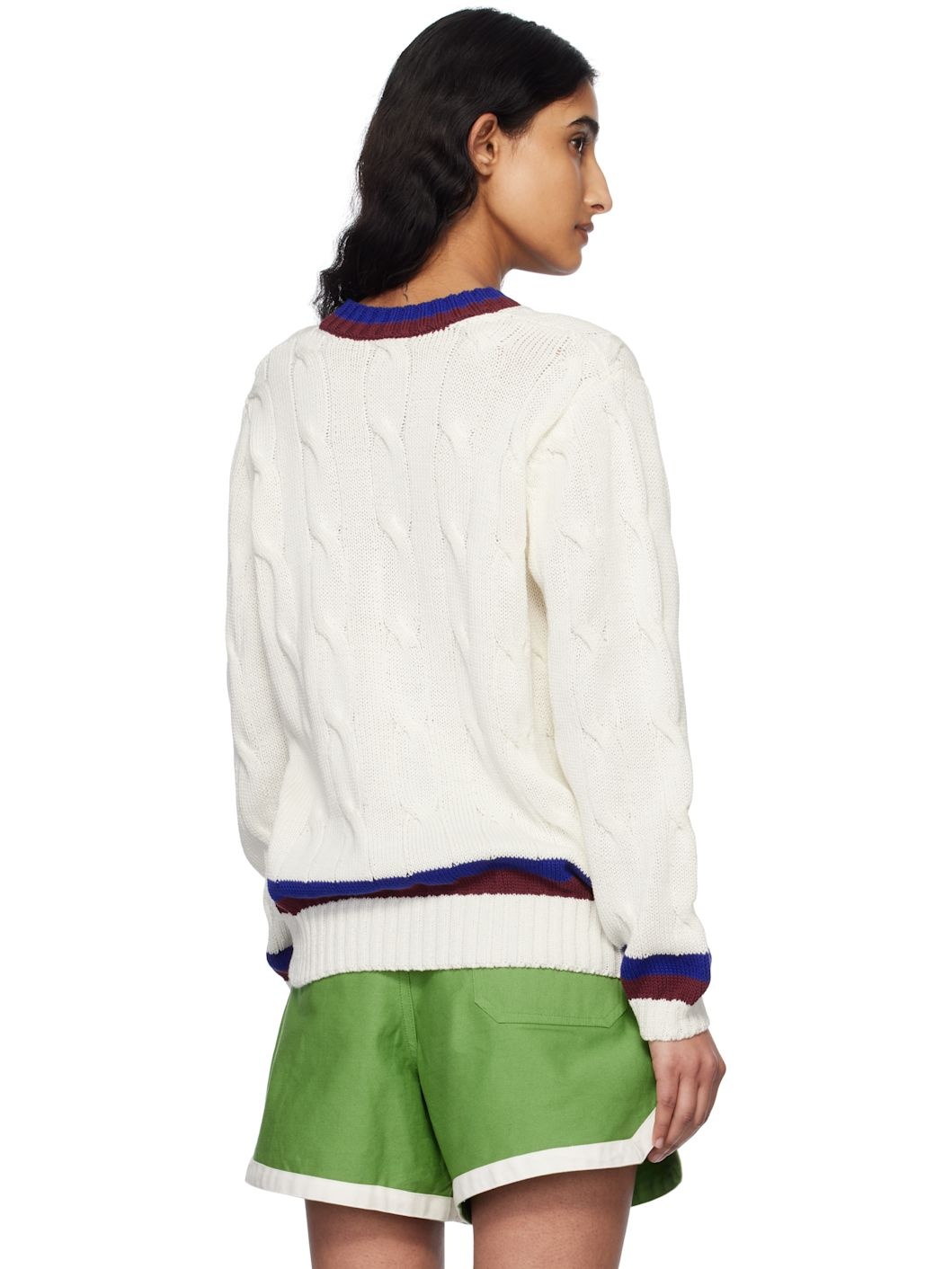 White Tennis Sweater - 3