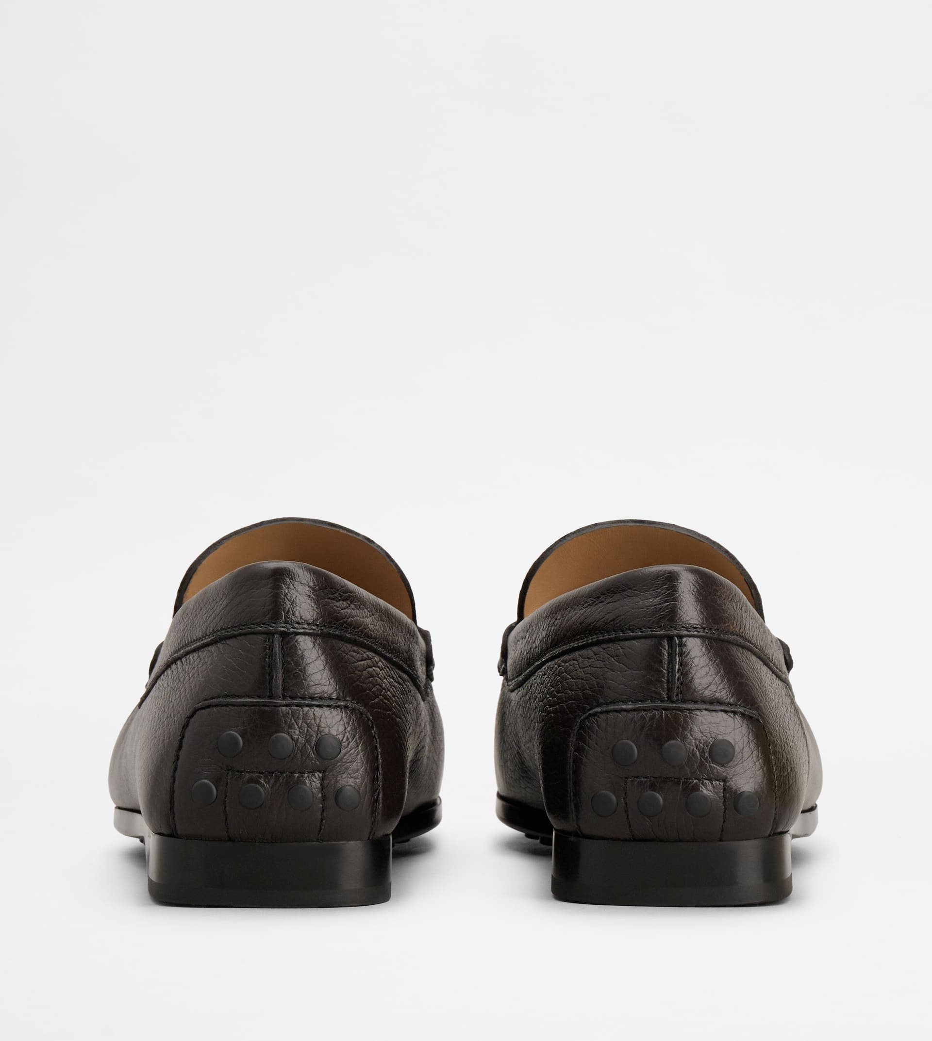 LOAFERS IN LEATHER - BROWN - 3