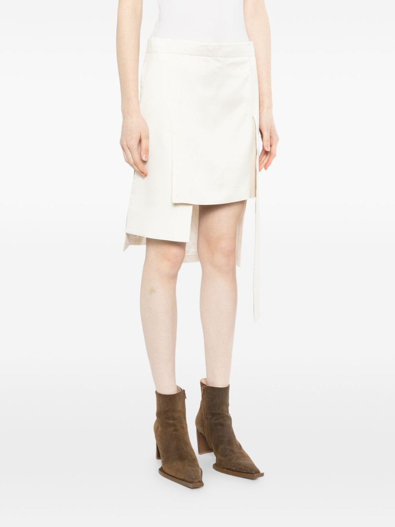 asymmetric layered skirt 3