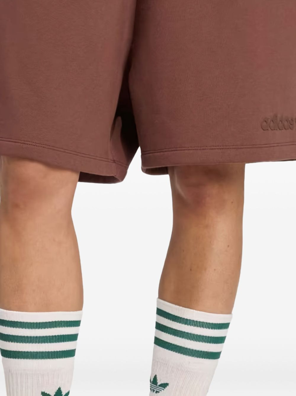 Essentials logo-print fleece shorts - 2