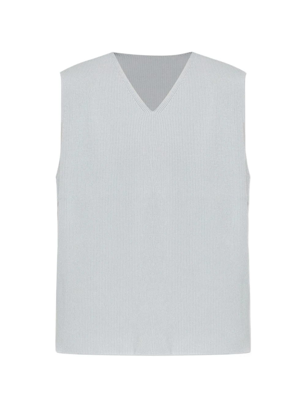 V-neck pleated vest - 1