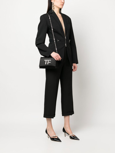 TOM FORD leather monogram-detail shoulder bag outlook