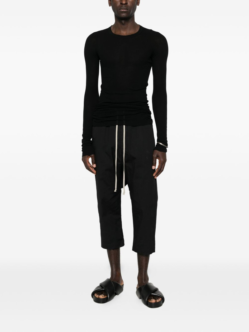 Rick Owens long-sleeved stripped T-shirt outlook