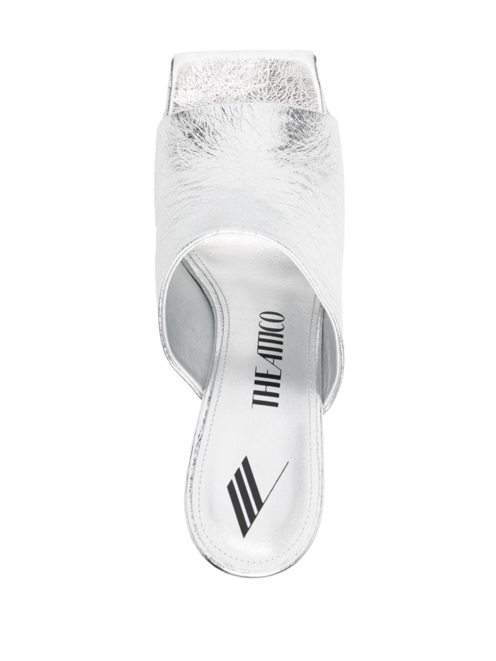 Cheope 105mm laminated leather mules - 4