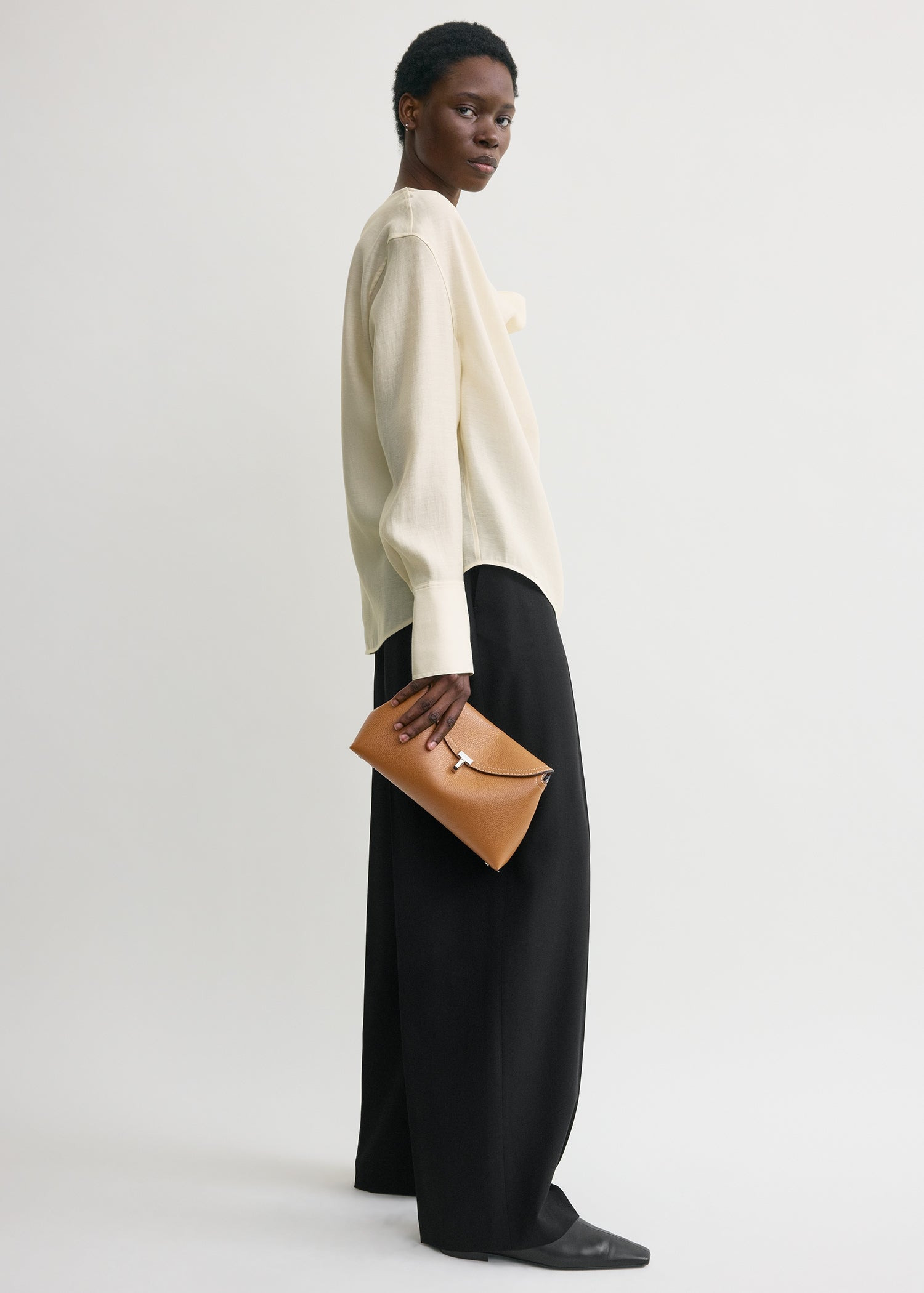 T-Lock clutch tan grain - 2