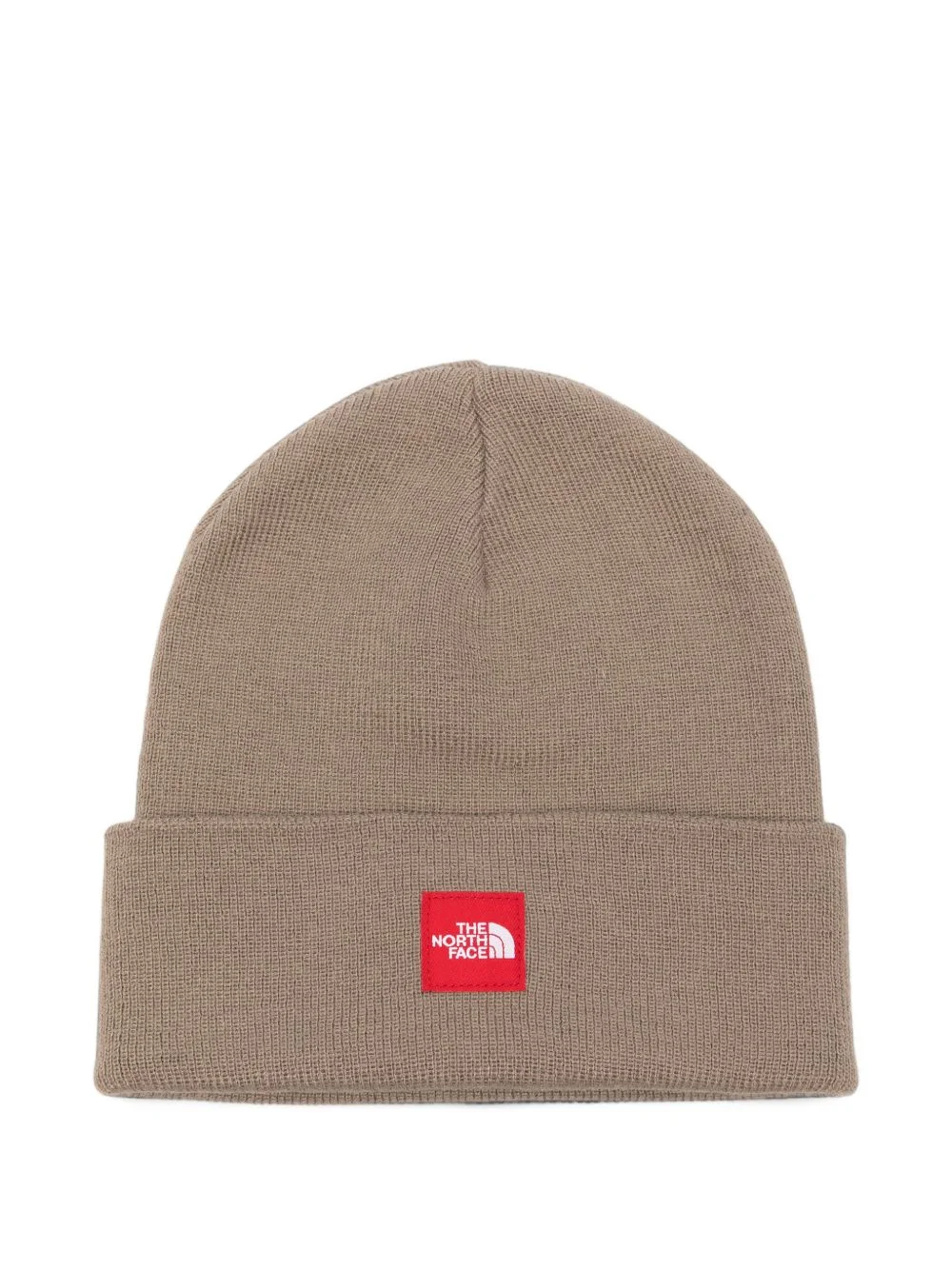 logo-patch ribbed-knit beanie hat - 1