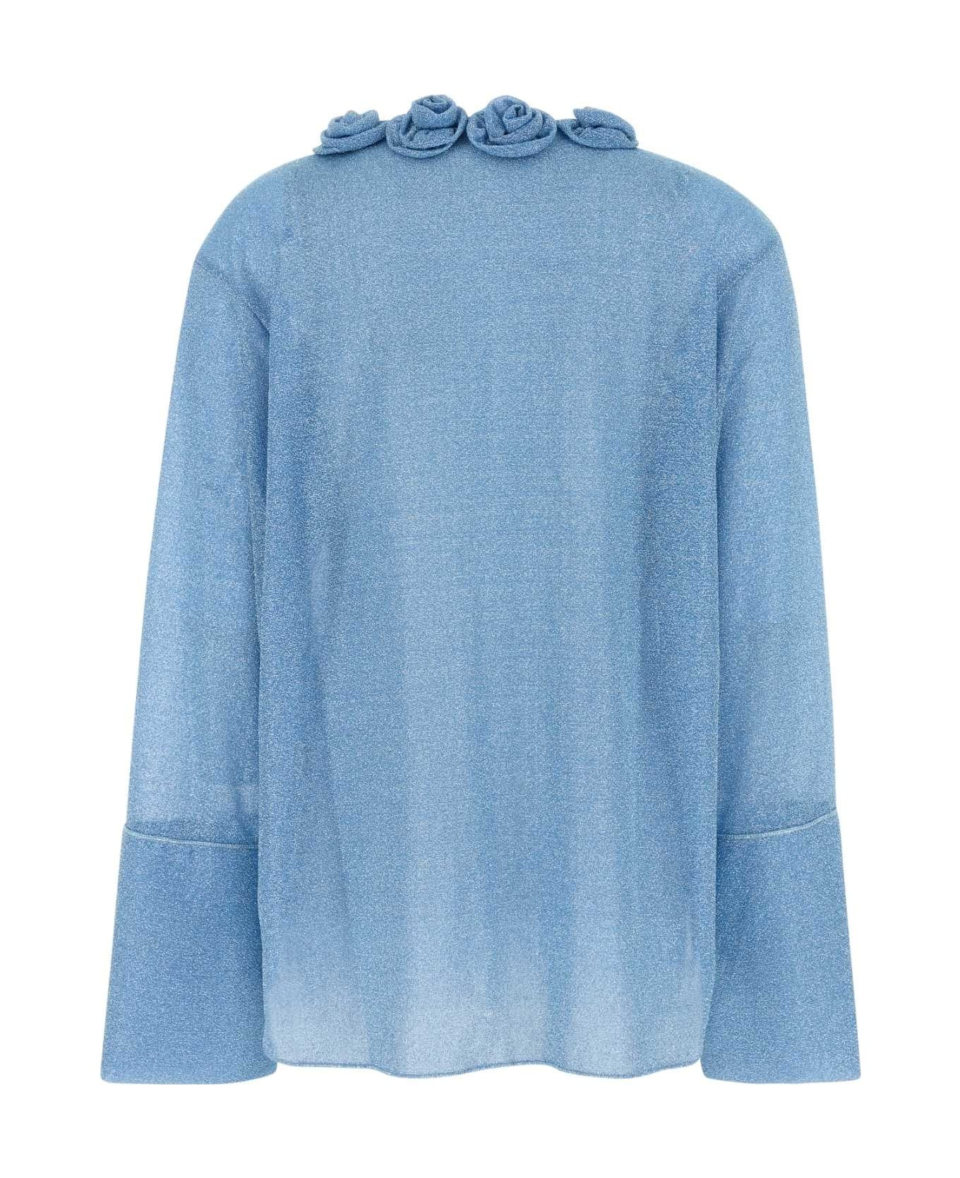 Light-blue Nylon Blouse - 2