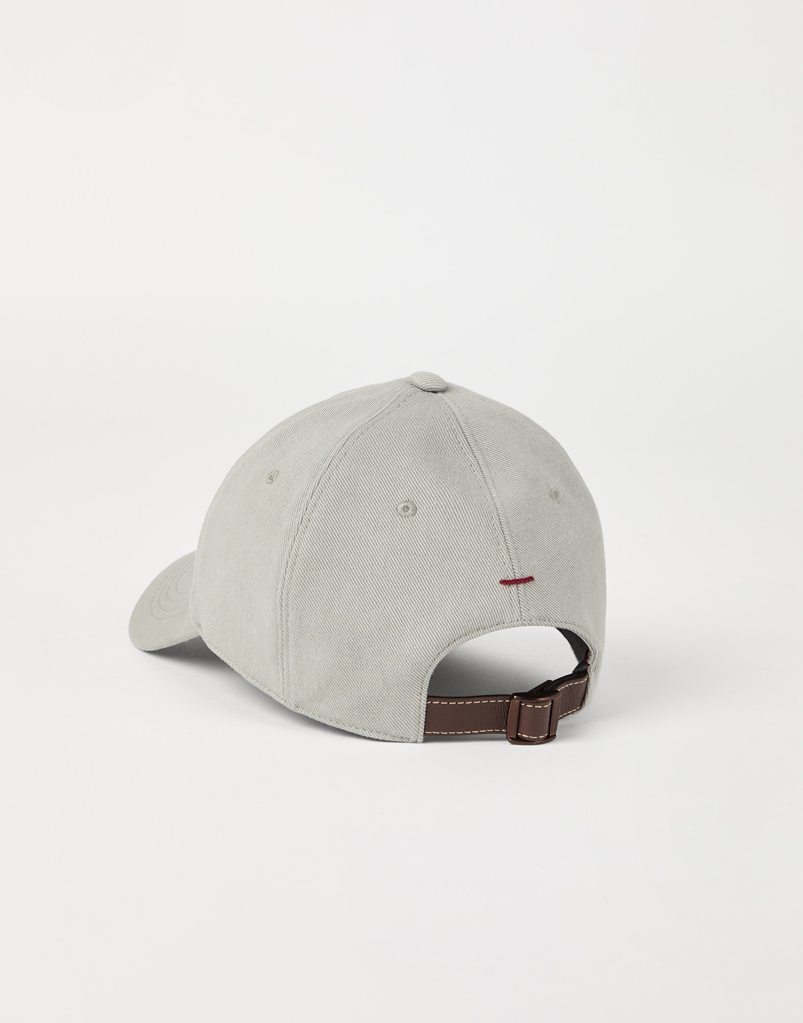 Garment-dyed baseball cap in denim with embroidered logo - 2