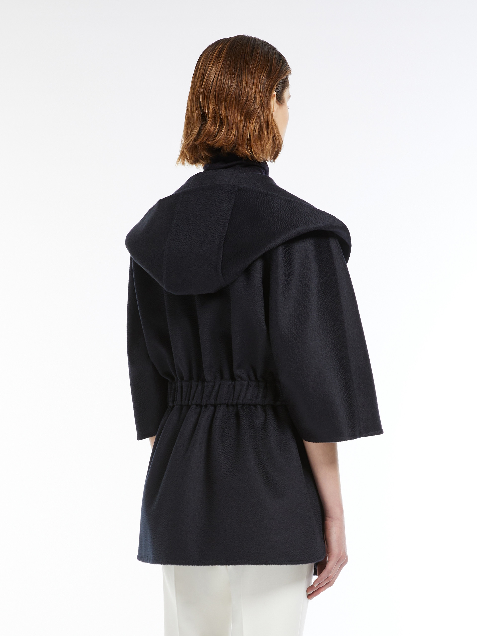 DUCCIO Cashmere robe-style cape - 4