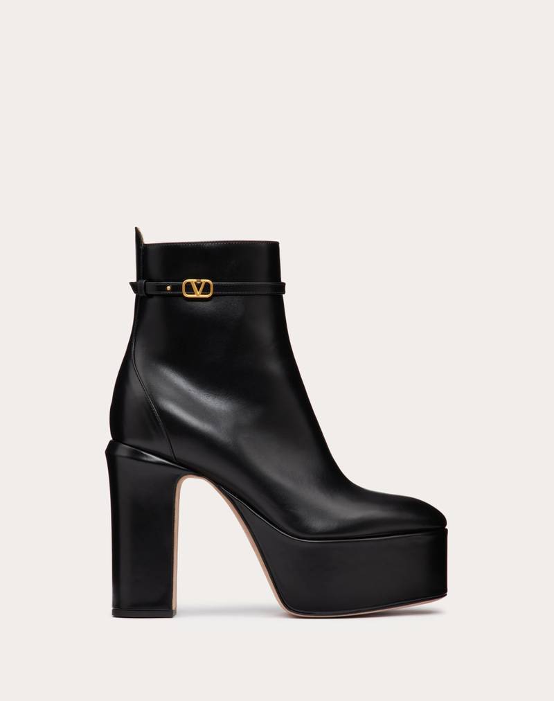 VALENTINO GARAVANI TAN-GO 플랫폼 CALFSKIN 120MM에 있는 탱크 BOOT - 1