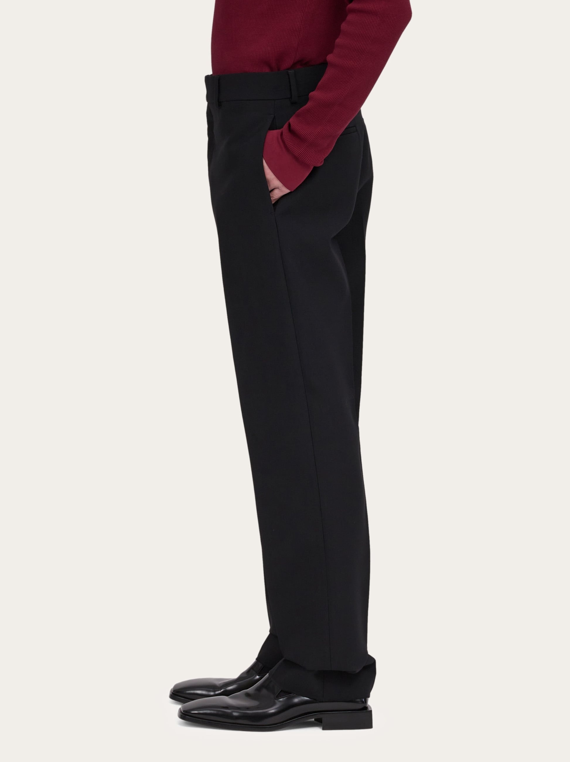 Flat front trouser - 3