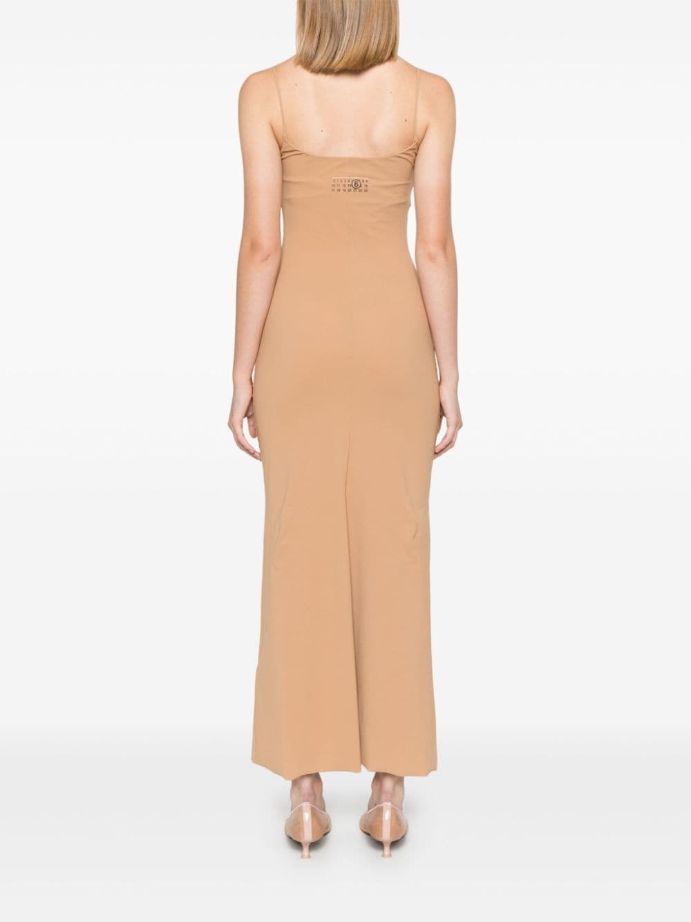 numbers-motif maxi dress - 4