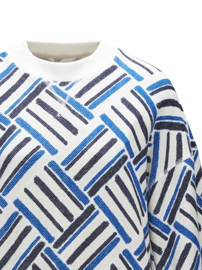 PERFECT MOMENT Eularia geometric-print cotton sweatshirt outlook