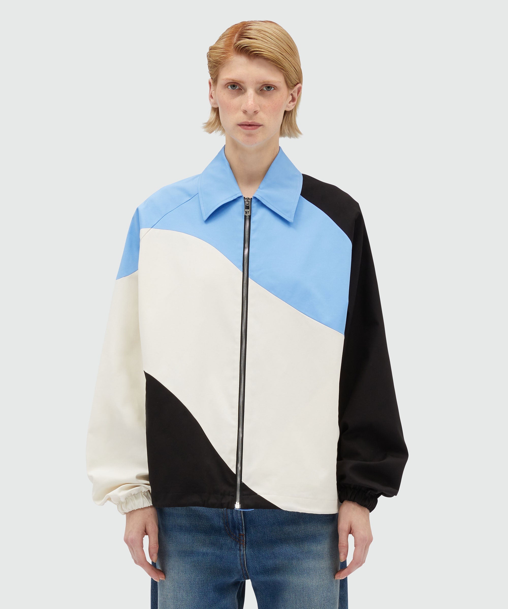 Gabardine jacket with "Tidal Wave" motif - 2