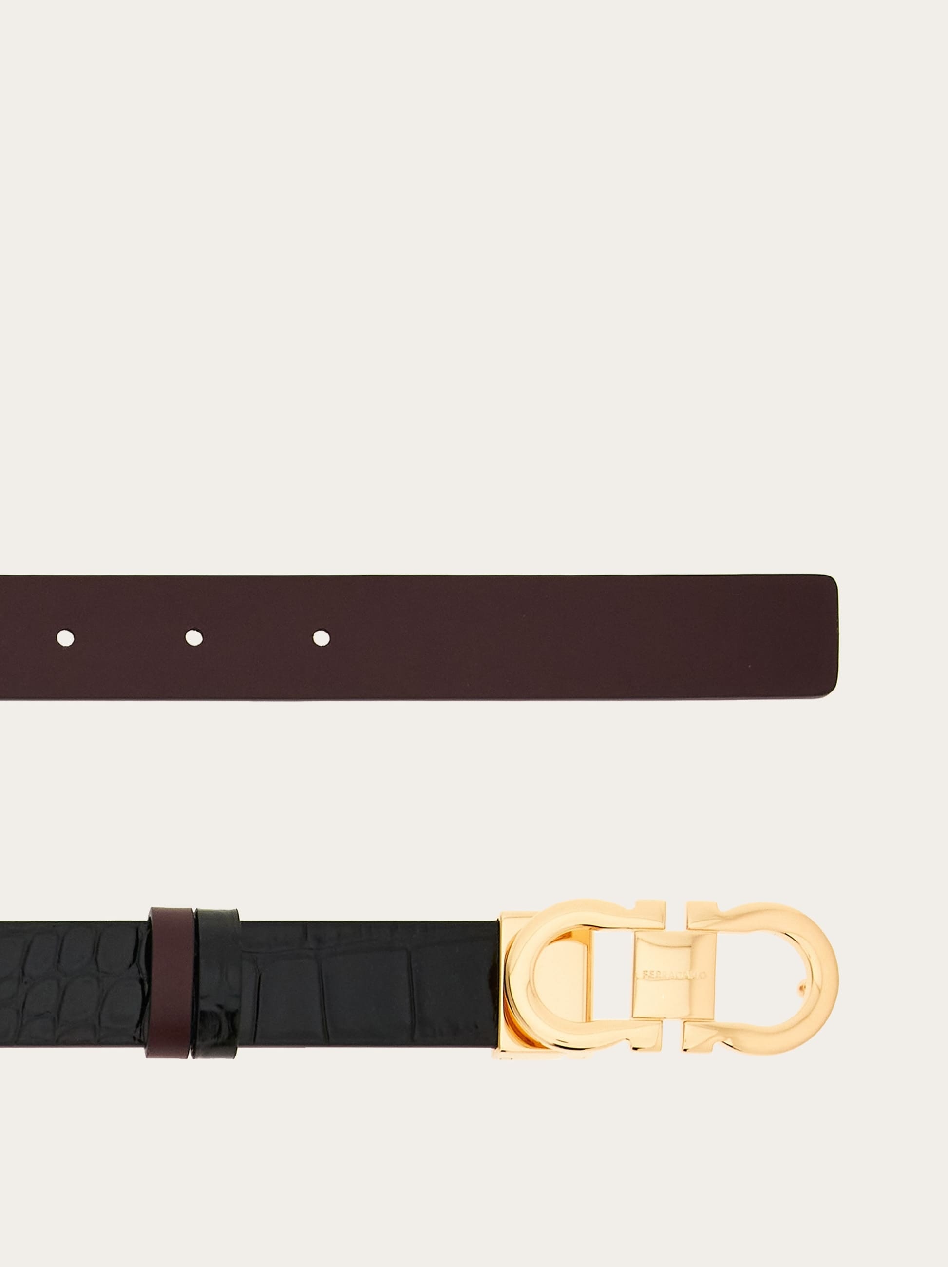 Reversible and adjustable Gancini belt - 2