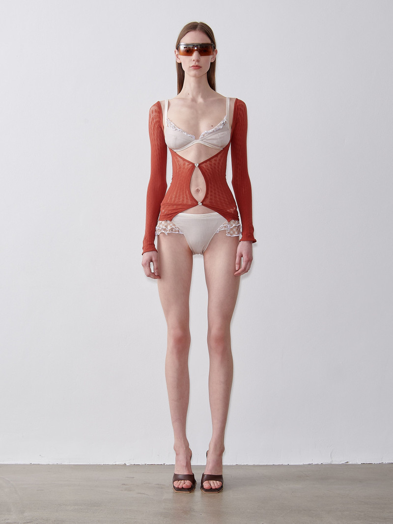 POSTER GIRL LIVIA TOP BURNT HENNA outlook