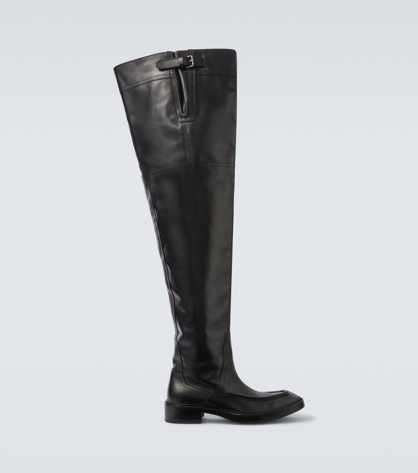 Joe leather over-the-knee boots - 1