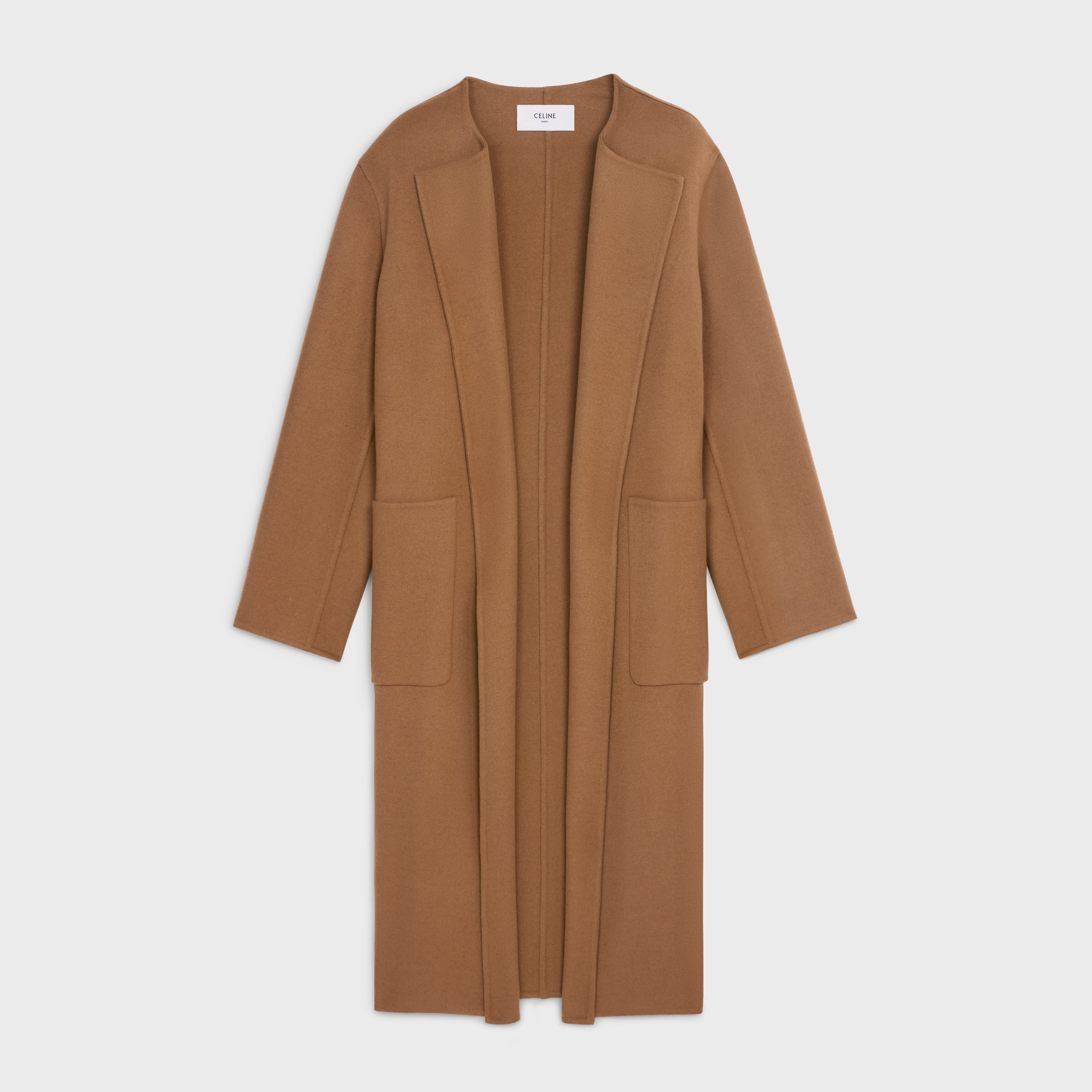 DOUBLE-FACED PURE CASHMERE COAT WITH COLLAR - 3