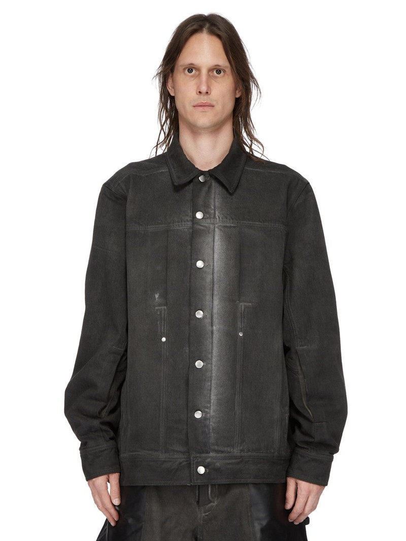 Black Lido Worker Denim Jacket - 1