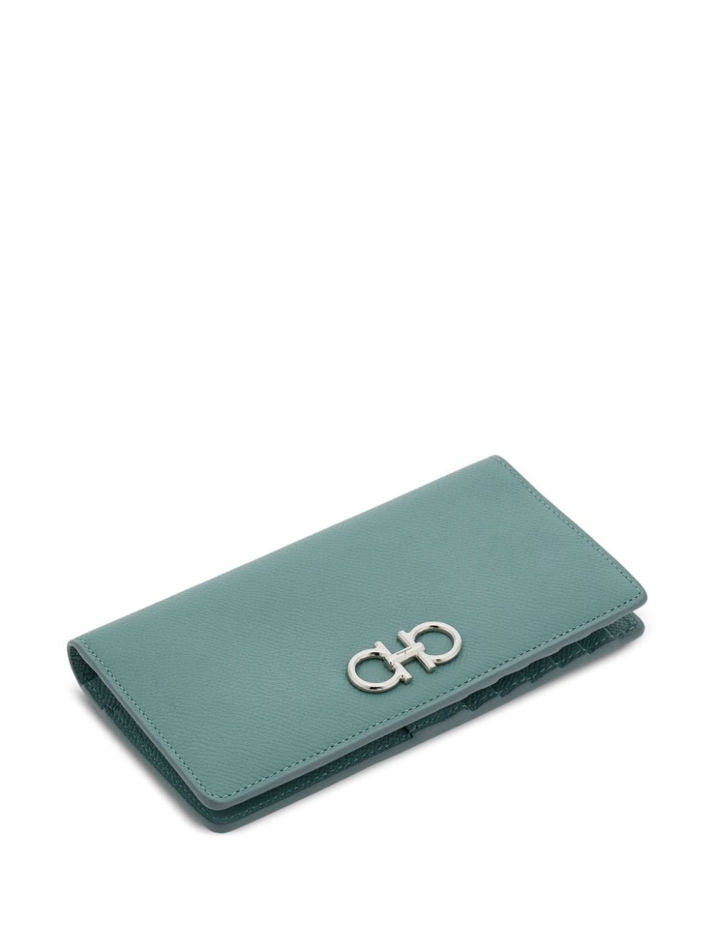 Gancini-buckle leather continental wallet - 3