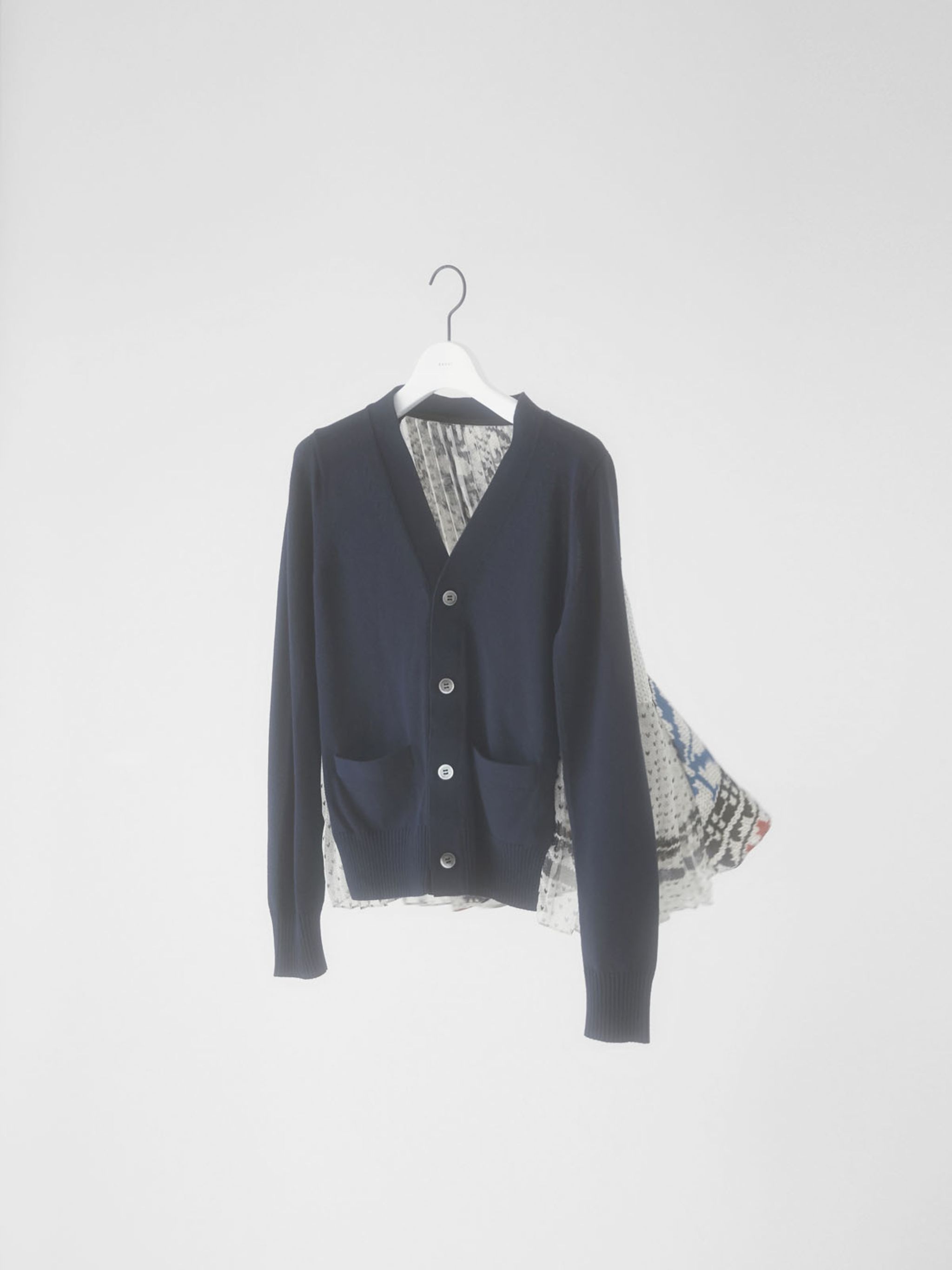 Pattern Knit Print Cardigan - 2