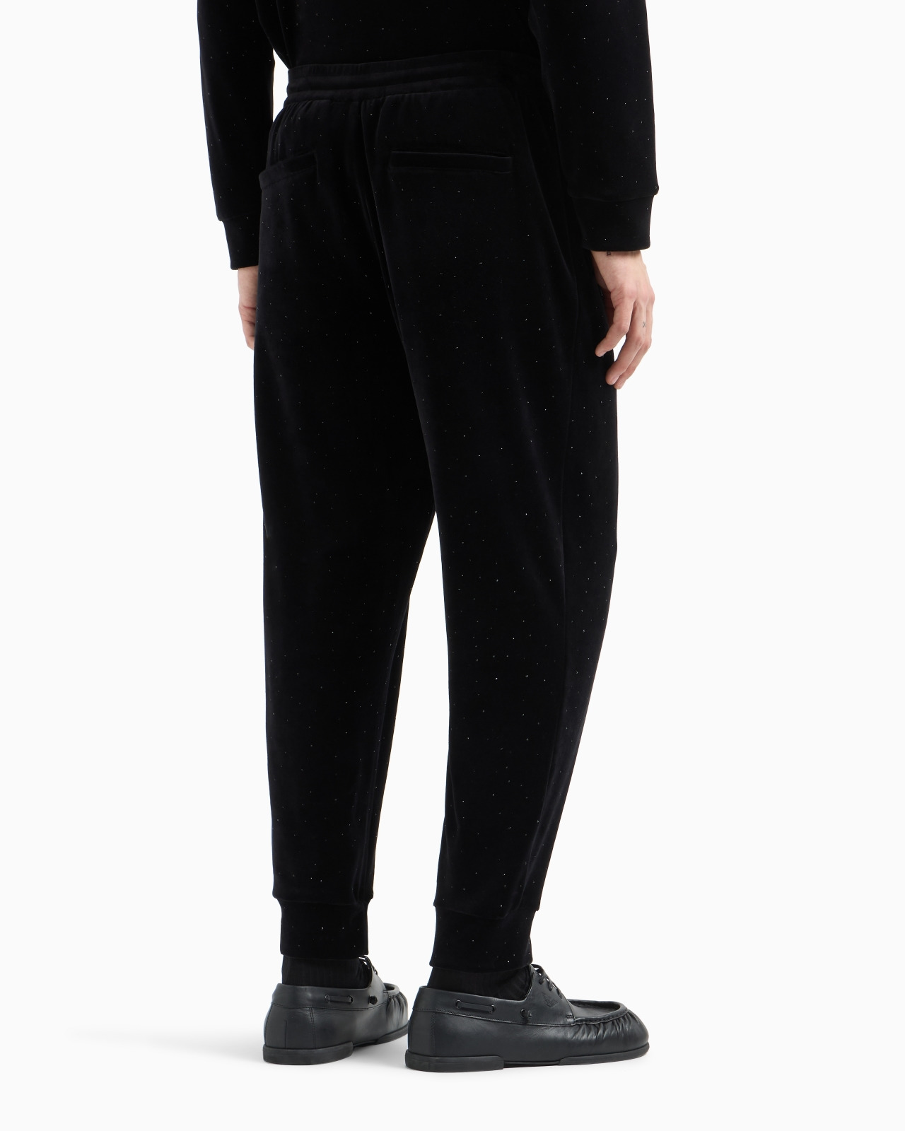 Clubwear chenille joggers with all-over rhinestones - 3