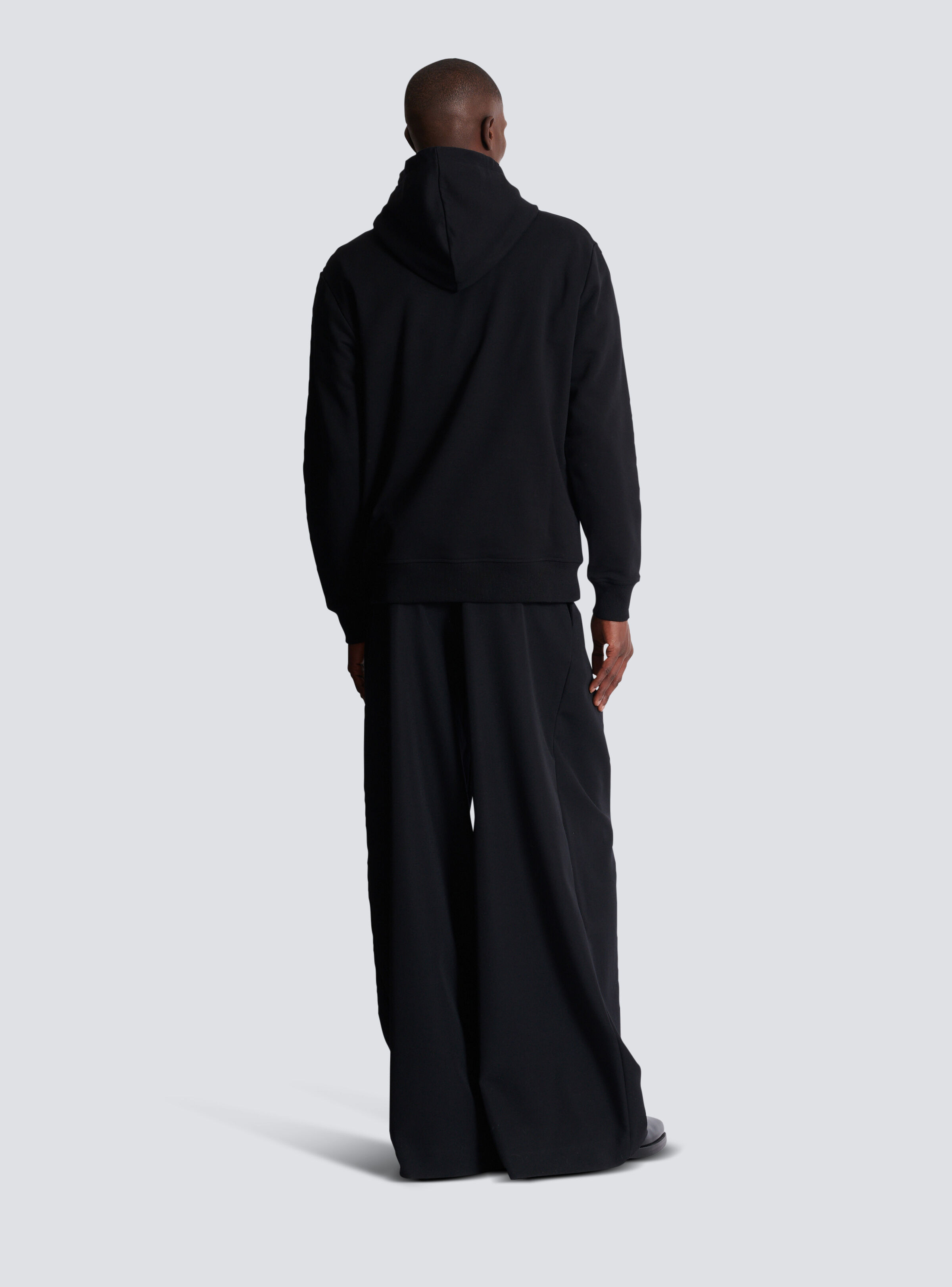 Flocked Balmain College hoodie - 4