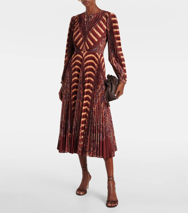 ULLA JOHNSON Sarai pleated midi dress outlook