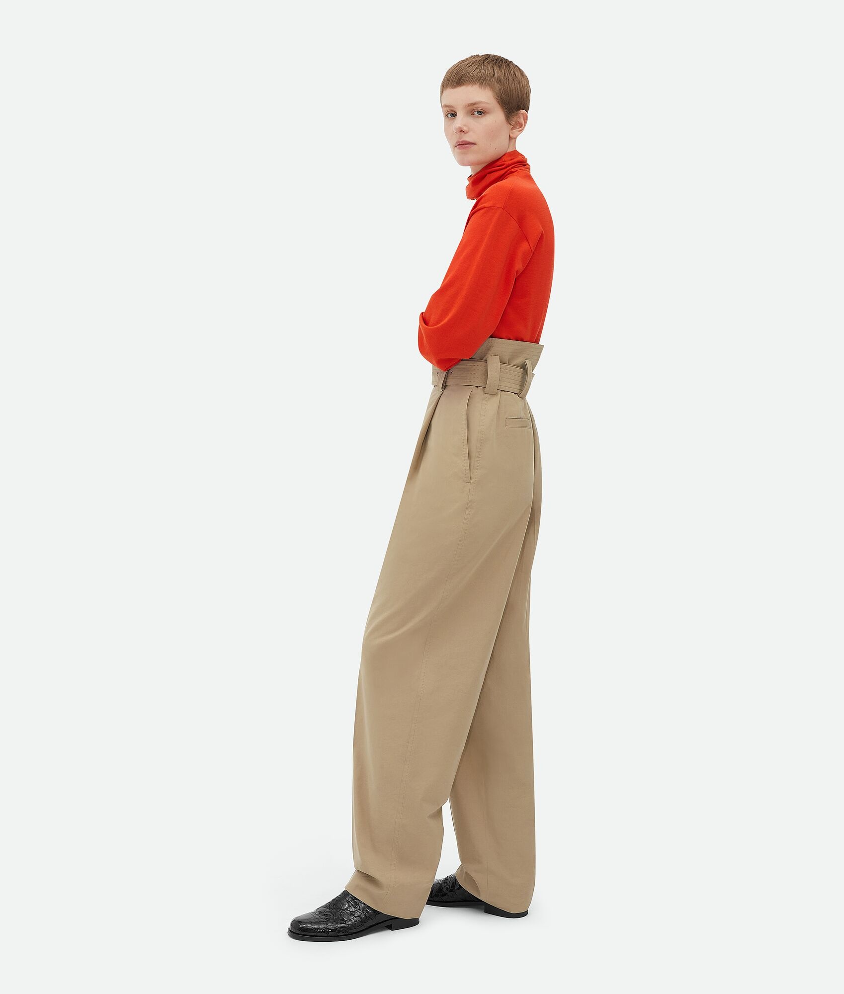 Compact Cotton Trousers - 2