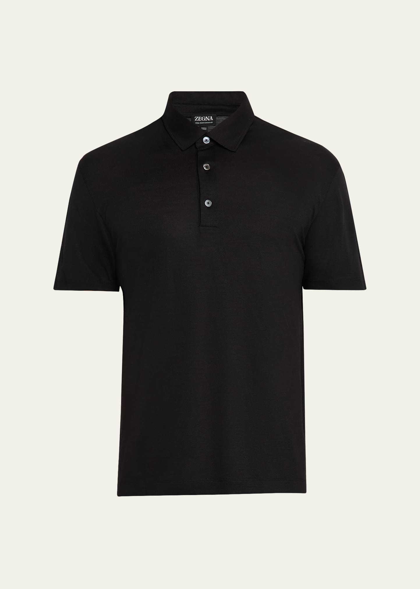 Men's High-Performance Wool Polo Shirt - 1