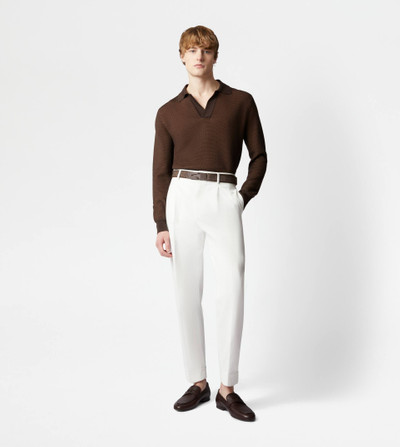 Tod's PANTS WITH DARTS - WHITE outlook