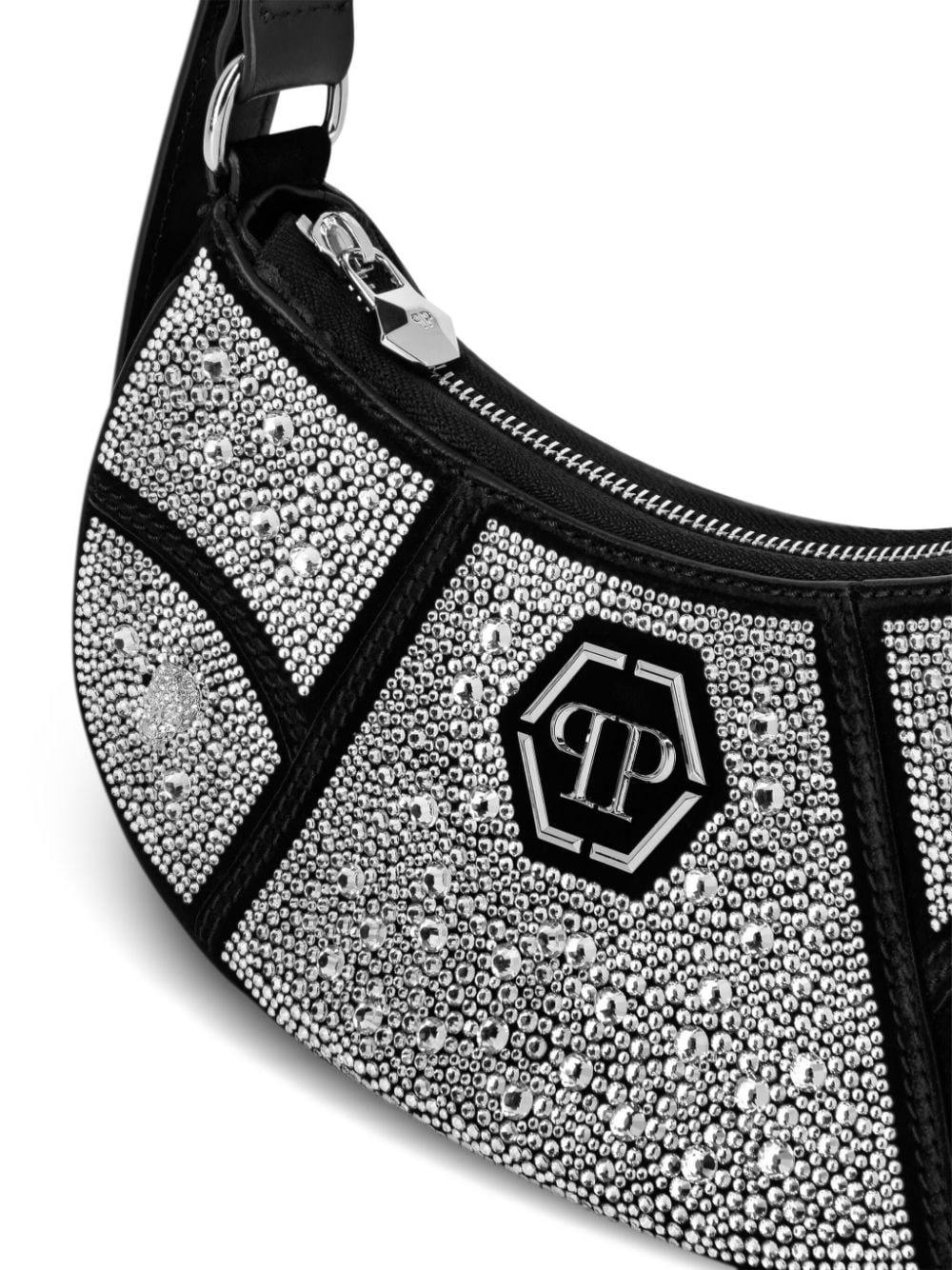 crystal-embellished shoulder bag - 4