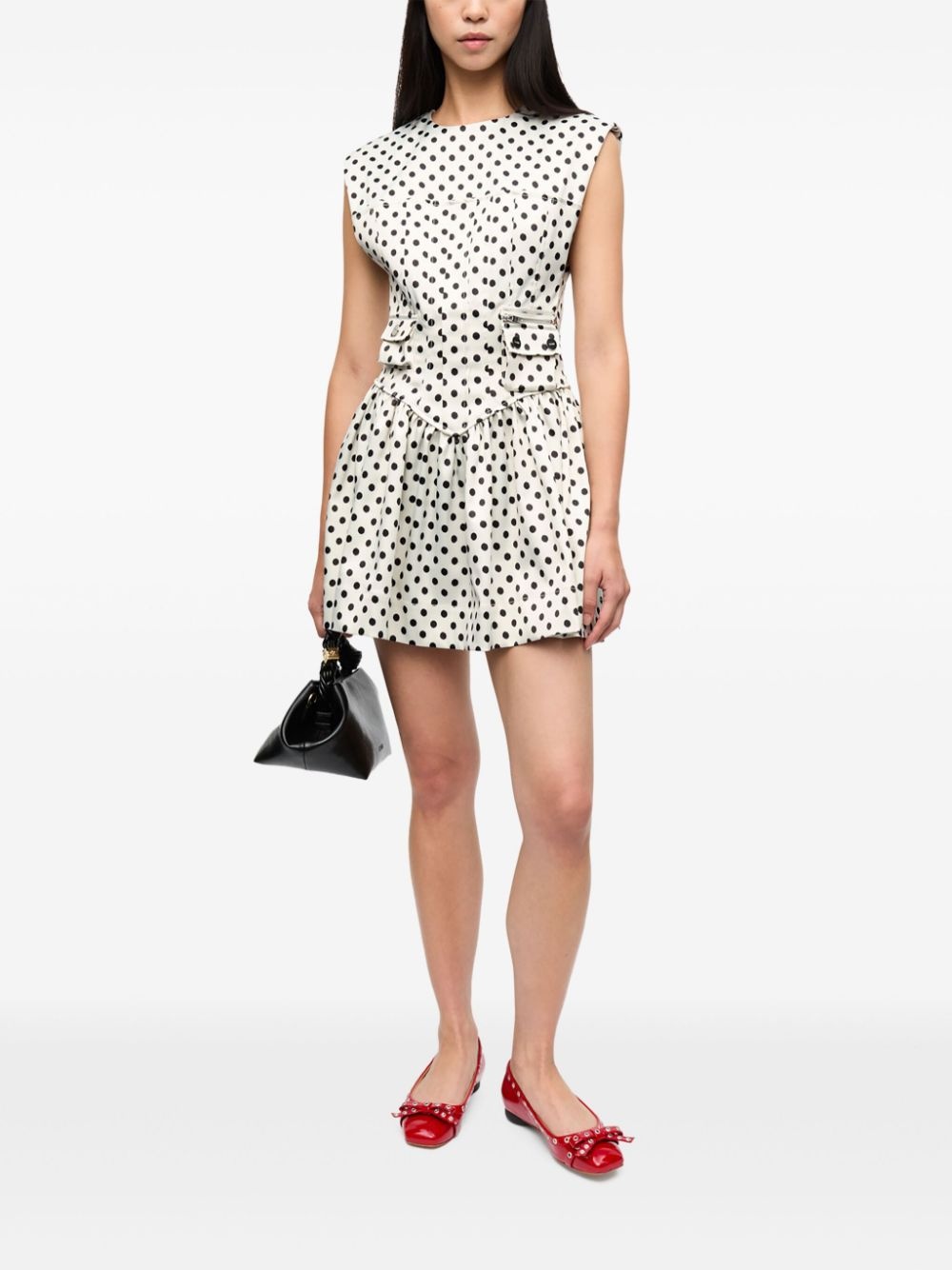 polka dot-print mini dress - 2