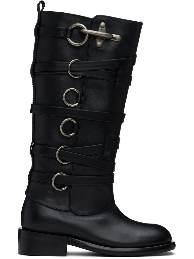 Black Harness Boots 1