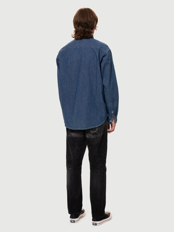 Filip Casual Vintage Denim Shirt - 4