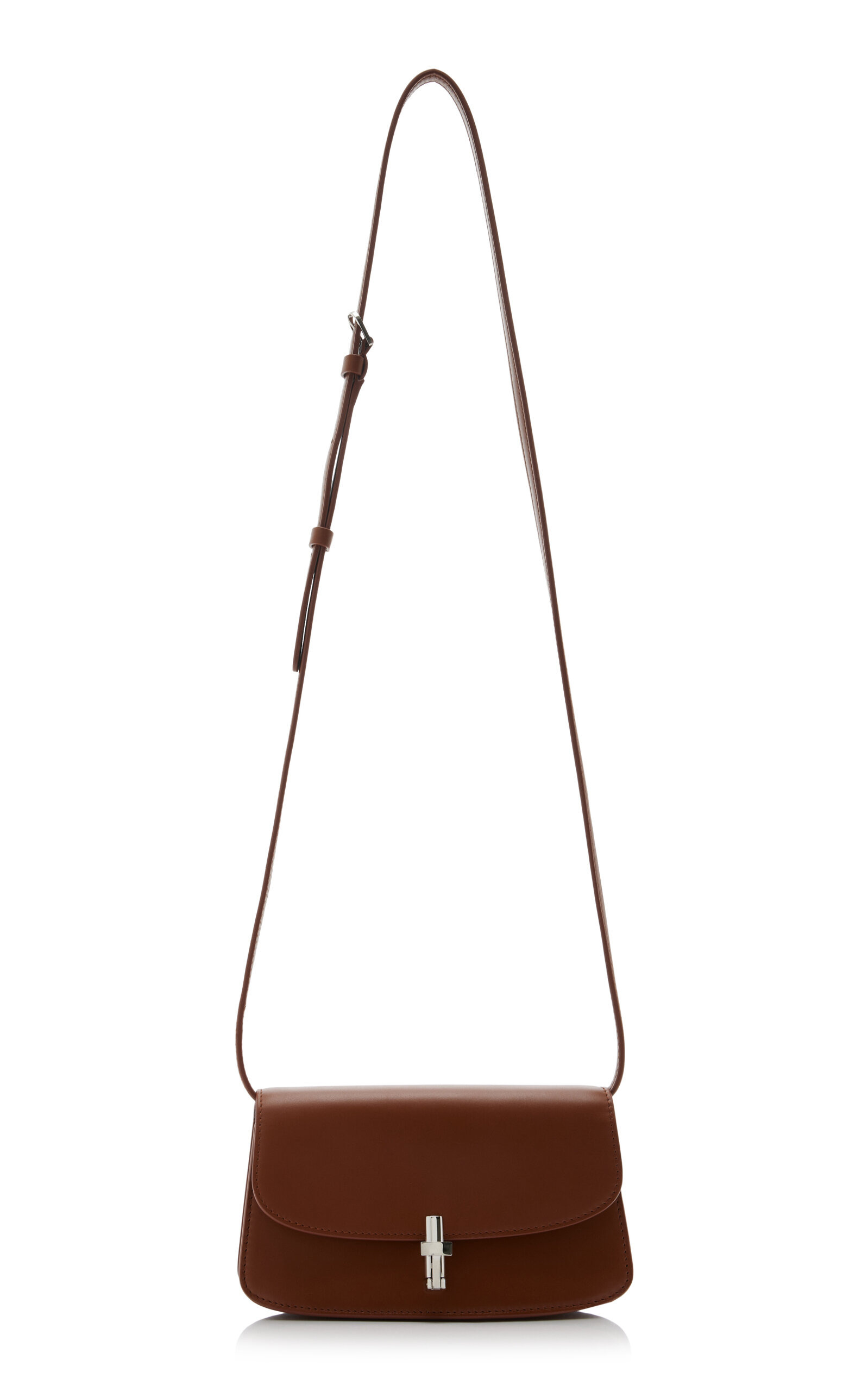 Sofia E/W Leather Crossbody Bag brown - 4