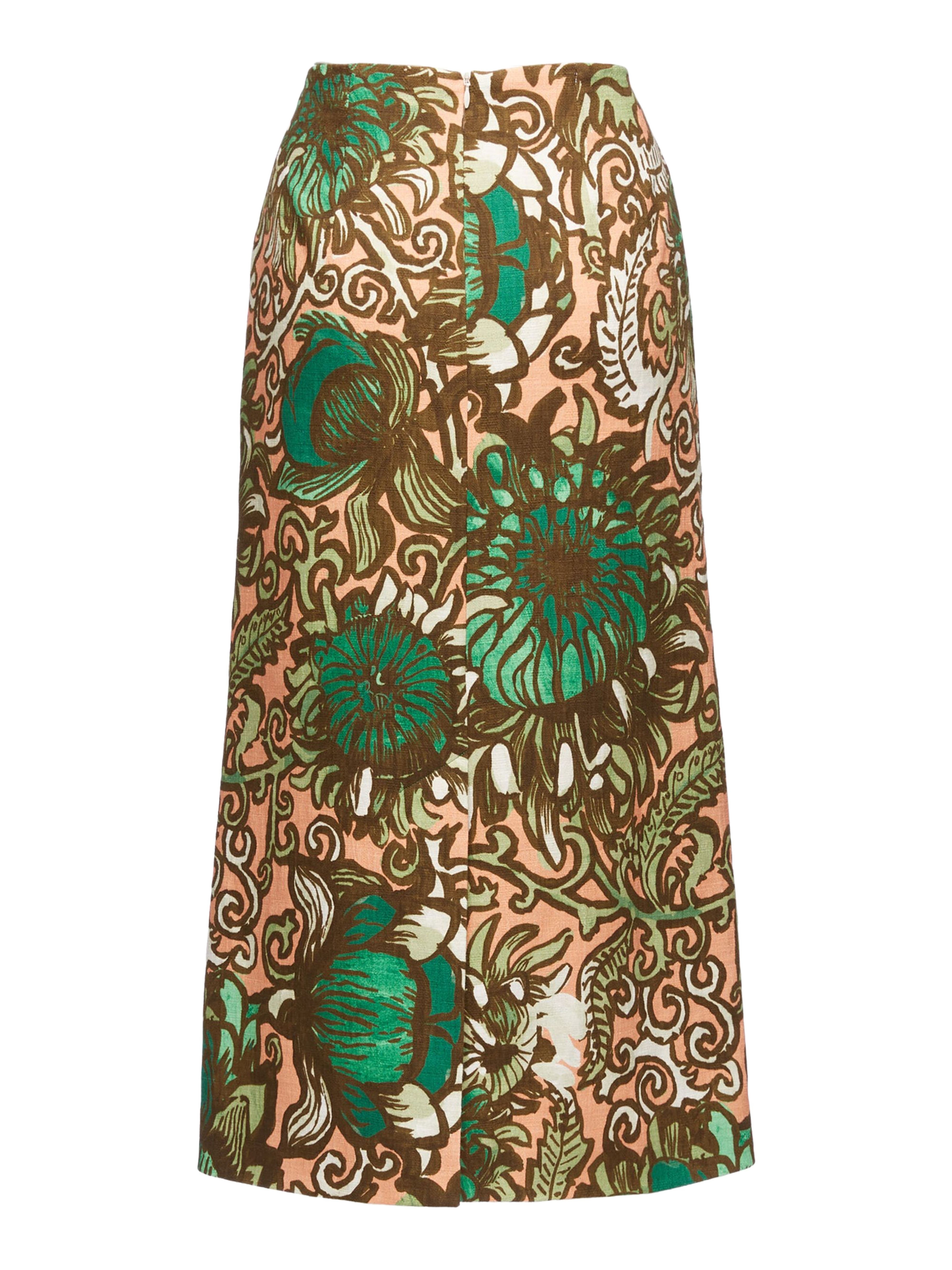 La DoubleJ Pencil Skirt Anemone Pink Olive at Nordstrom - 3