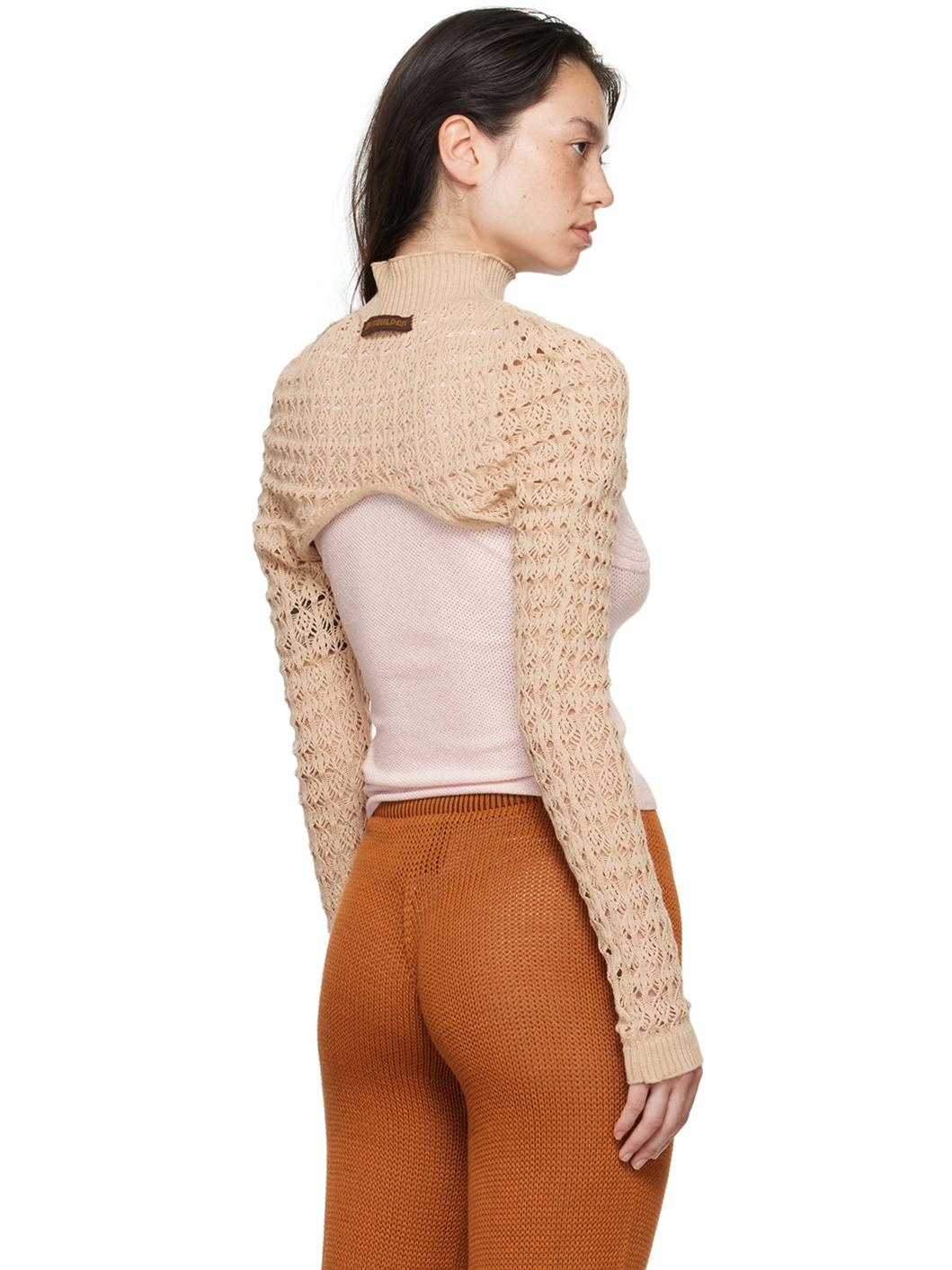 Beige Alga Lace Sleeves - 3