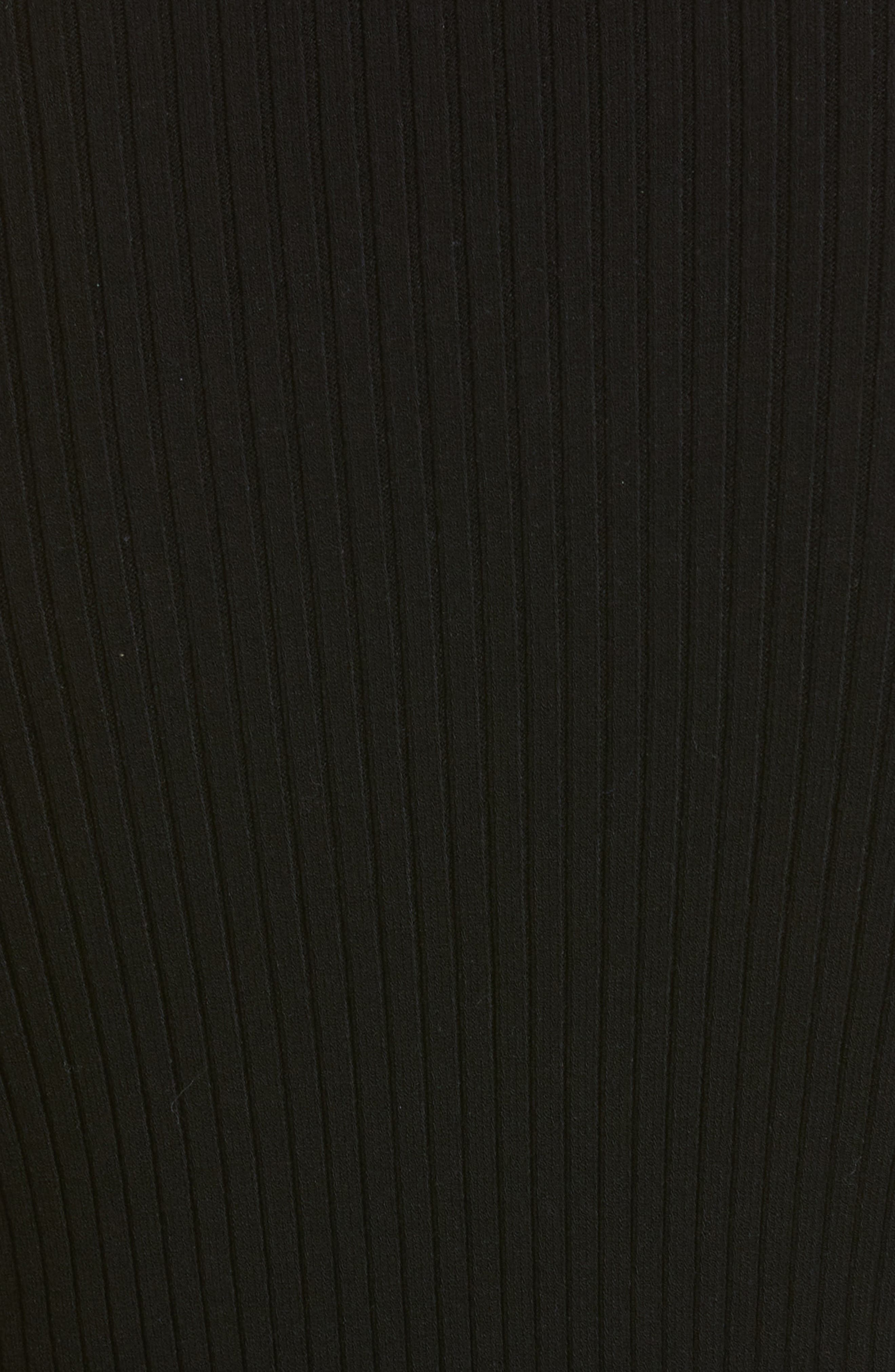 Courrèges Mock Neck Rib Sweater in Black at Nordstrom - 7