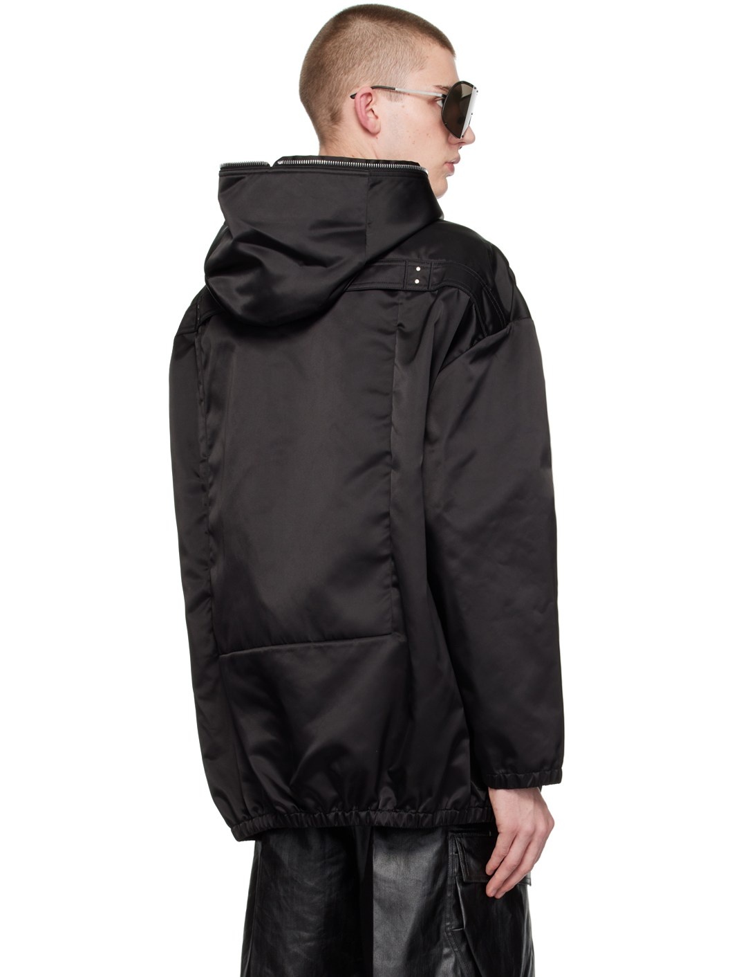 Black Hooded Jacket - 3
