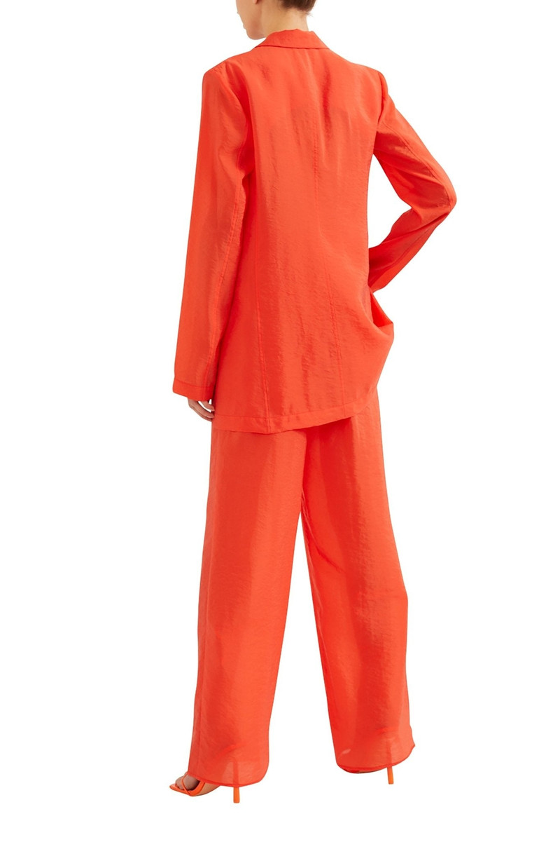 Sheer Cupro Single Breasted Blazer 4