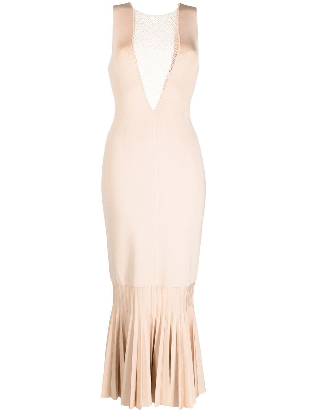 Erato pleated-hem dress - 1