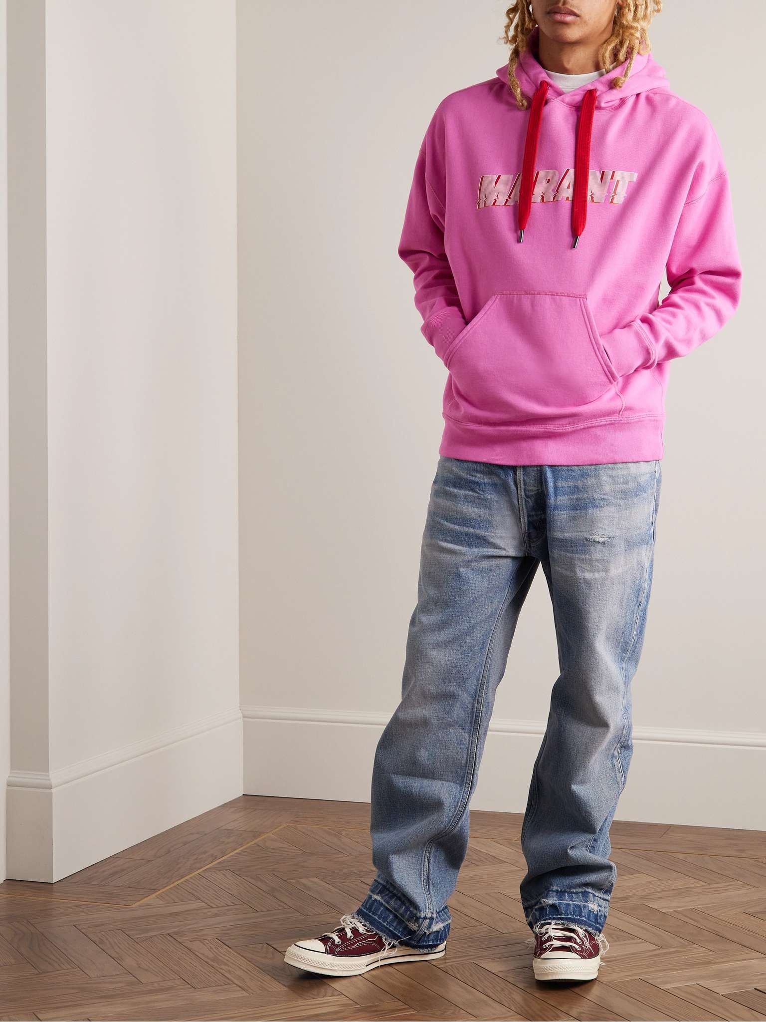 Flash Logo-Print Cotton-Blend Jersey Hoodie - 2