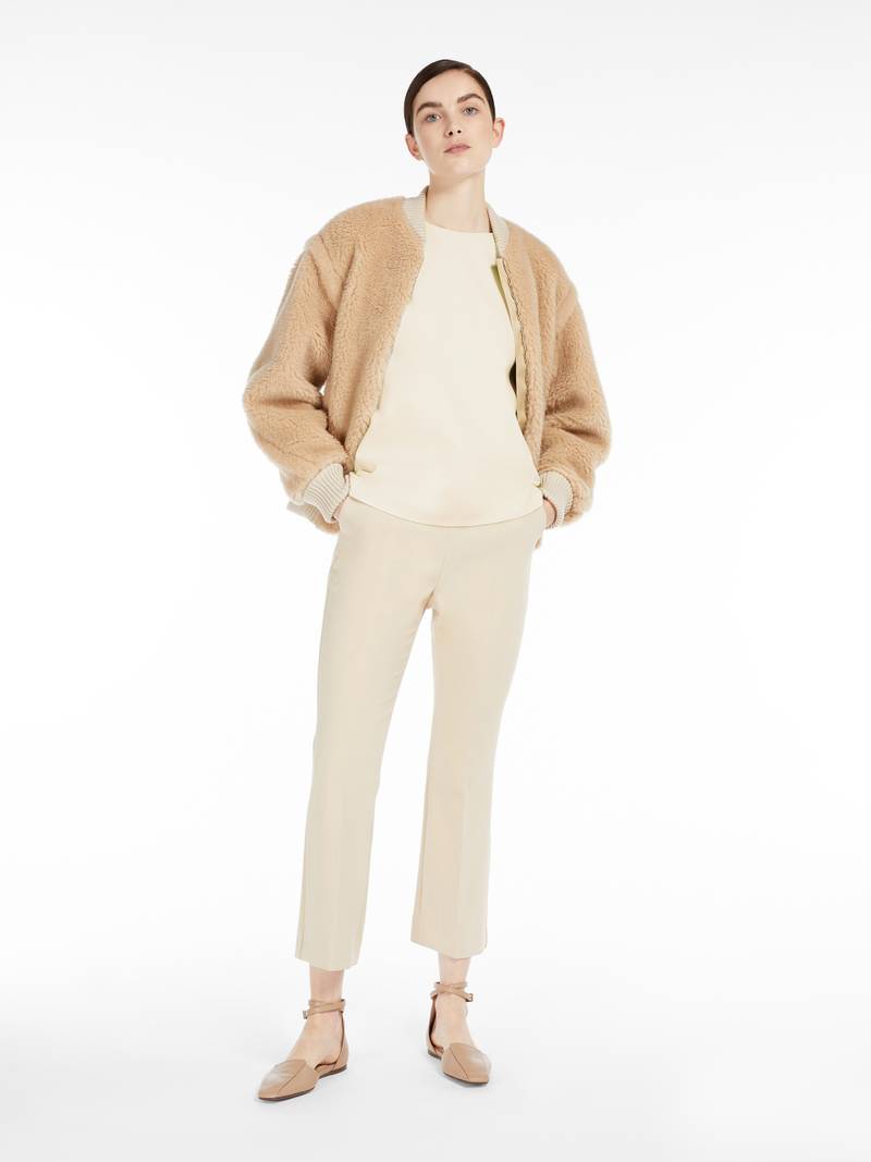 Max Mara VALS Wool crêpe top outlook