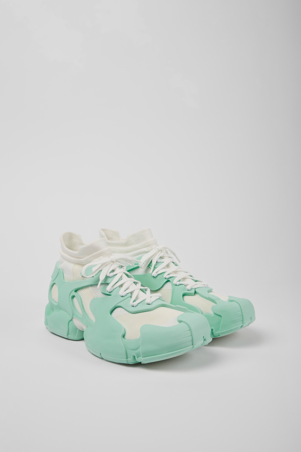 Light green caged sneakers - 2