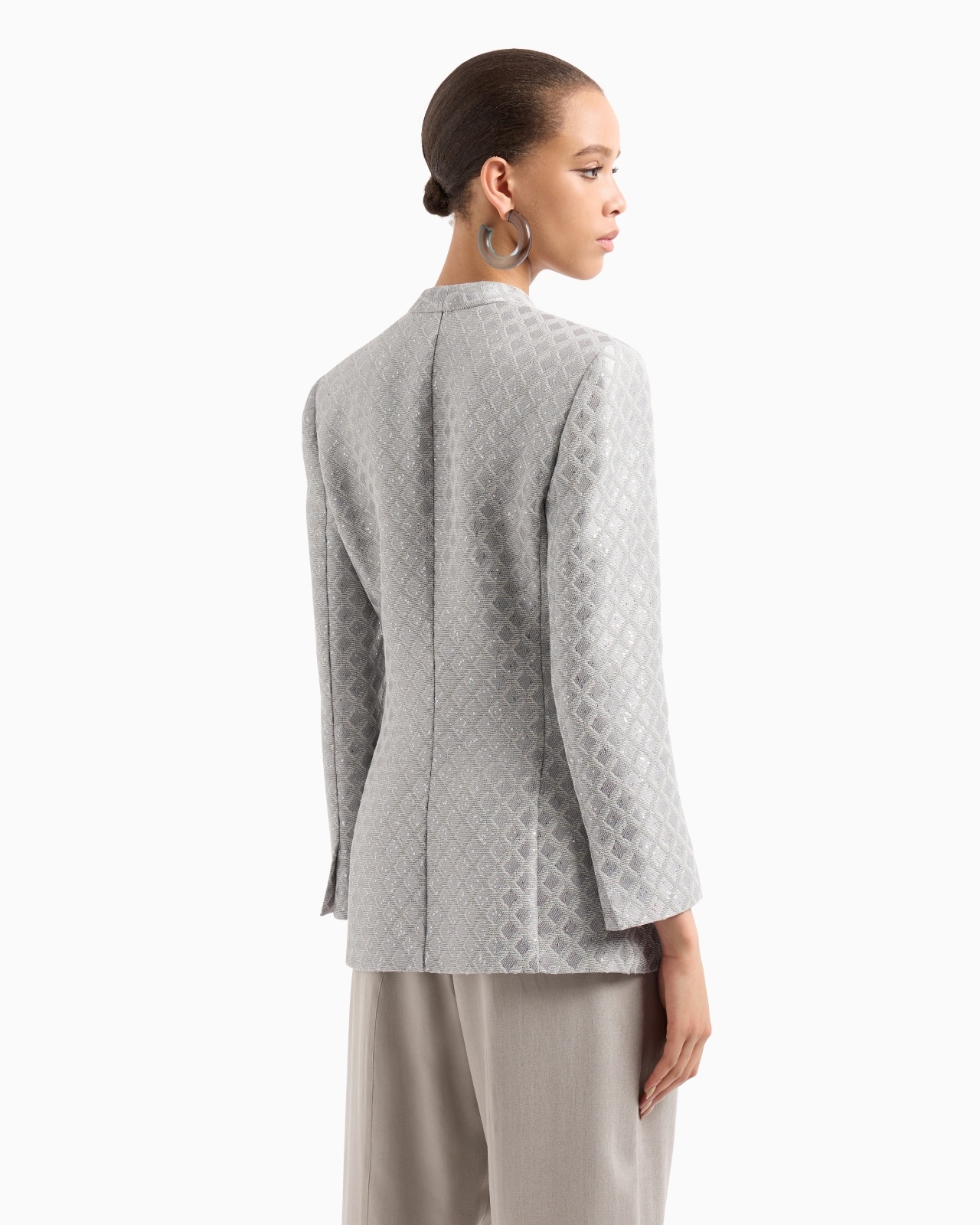 DOUBLE-BREASTED JACKET IN JACQUARD - 3