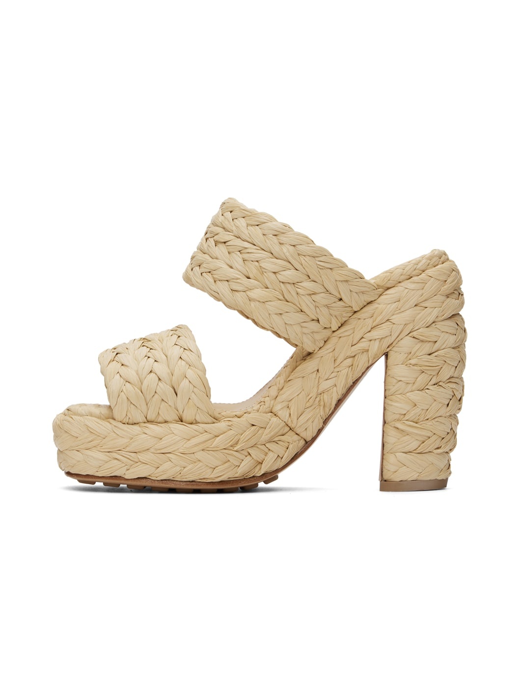 Beige Trinity Heeled Sandals - 3