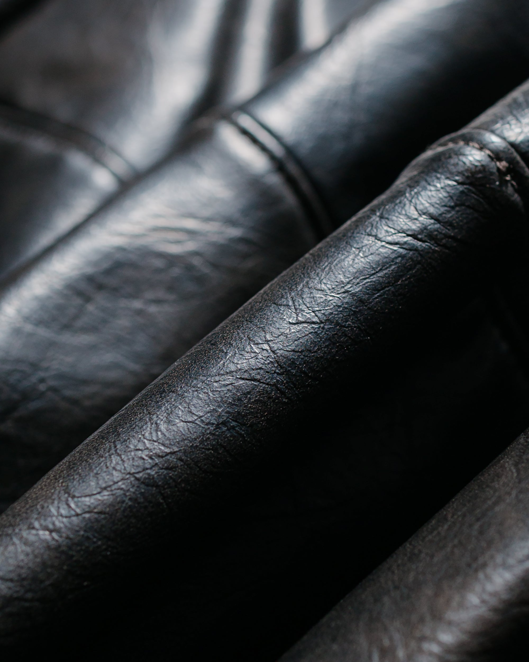 Vegan Leather Blouson Black - 6