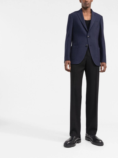 Etro single-breasted virgin wool blazer outlook